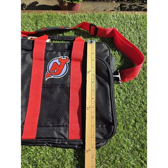 Vtg 90s Mead NHL New Jersey Devils Messenger Carry-on Gym Laptop Book Bag NWT - Picture 12 of 13